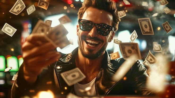 Pengguna membaca ketentuan VIP lewat ponsel